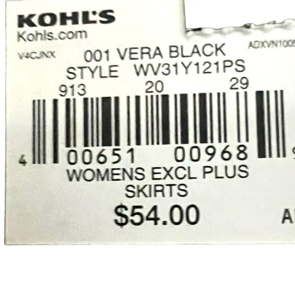 Simply Vera Vera Wang Womens Black Jersey Knit Maxi Skirt Plus Sz 3X NWT - Picture 5 of 10